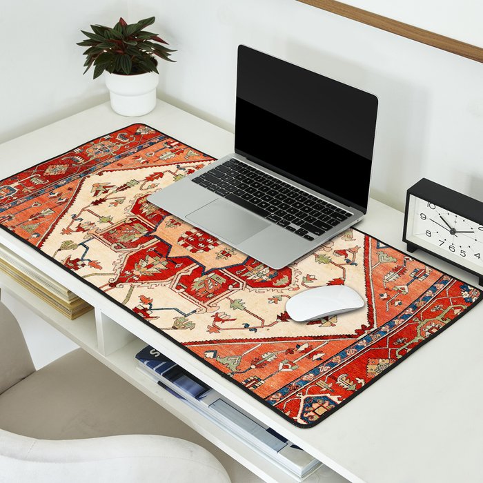 Serapi Azerbaijan Northwest Persian Rug Print Desk Mat Gallery Image 2