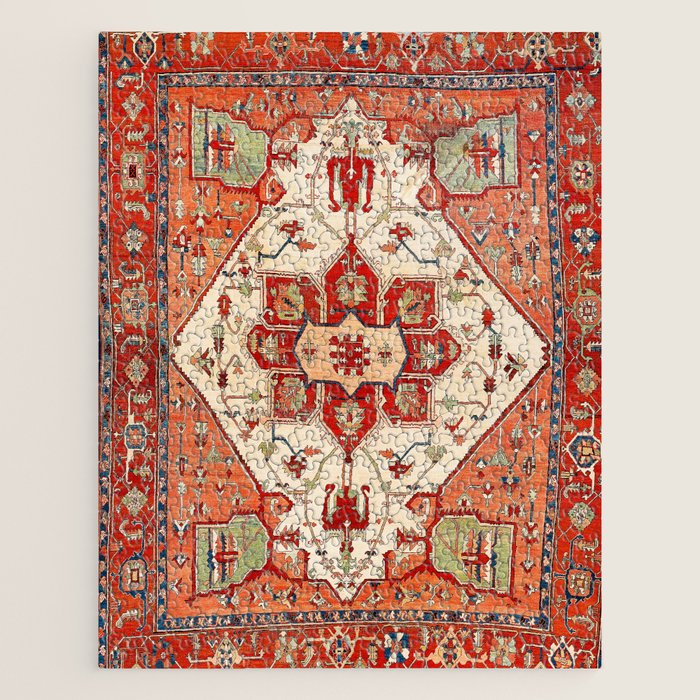 Serapi Azerbaijan Northwest Persian Rug Print Jigsaw Puzzle Gallery Image 1