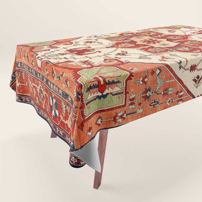 Serapi Azerbaijan Northwest Persian Rug Print Tablecloth Gallery Image 1