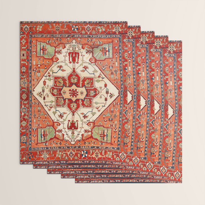 Serapi Azerbaijan Northwest Persian Rug Print Wrapping Paper Gallery Image 3