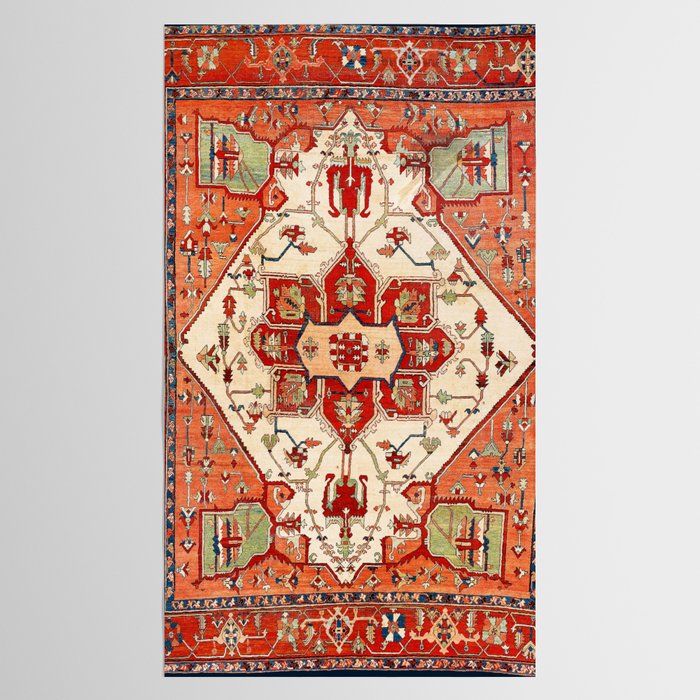 Serapi Azerbaijan Northwest Persian Rug Print Tablecloth Gallery Image 2