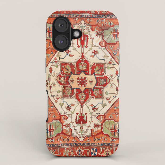 Serapi Azerbaijan Northwest Persian Rug Print iPhone Case Gallery Image 1