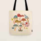 Toadstools and Ladybug Tote Bag Gallery Image 1