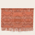Geometric Aztec in Chile Red Wall Hanging Gallery Image 1