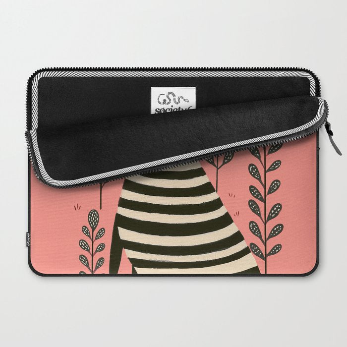 Pink Forest Raccoon Laptop Sleeve Gallery Image 2