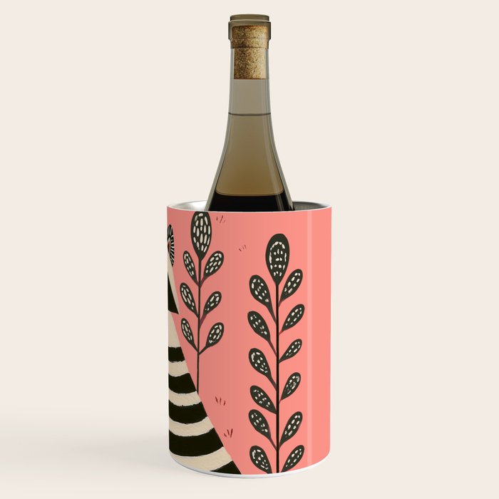Pink Forest Raccoon Wine Chiller Gallery Image 3
