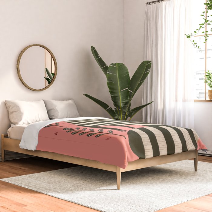 Pink Forest Raccoon Comforter Gallery Image 2