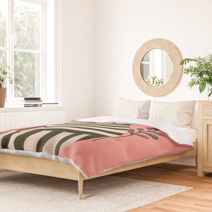 Pink Forest Raccoon Duvet Cover Gallery Image 2