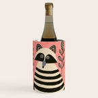 Pink Forest Raccoon Wine Chiller Gallery Image 1