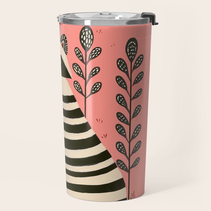 Pink Forest Raccoon Travel Mug Gallery Image 2