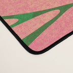 Tropical Views - Pink and Green Landscape Illustration Desk Mat Gallery Image 4