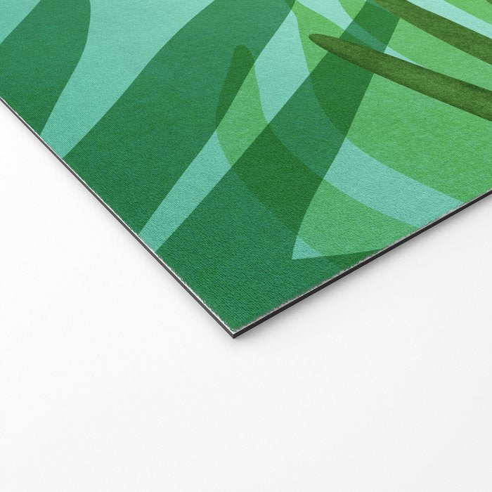 Tropical Views - Pink and Green Landscape Illustration Welcome Mat Gallery Image 2