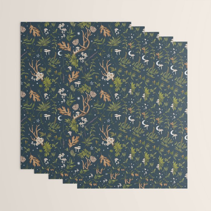 Whimsical Woodland Night Wrapping Paper Gallery Image 3