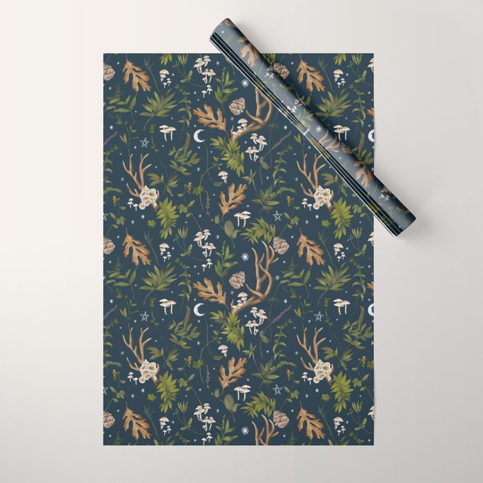 Whimsical Woodland Night Wrapping Paper Gallery Image 1