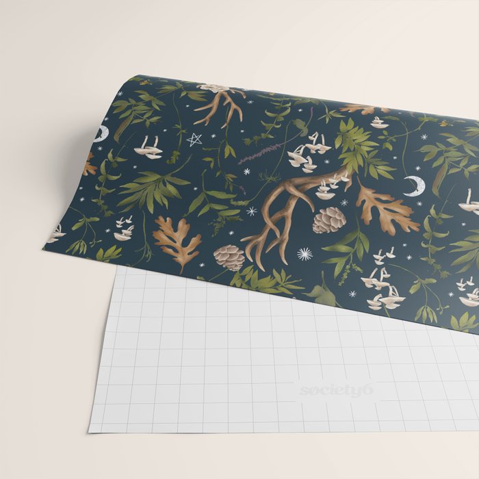 Whimsical Woodland Night Wrapping Paper Gallery Image 2