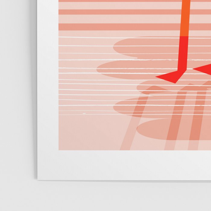 Posse - flamingo throwback nostalgia retro neon art print hipster trendy style minimal abstract geo Poster Gallery Image 3