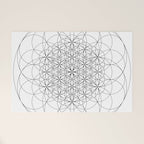 Flower of life sacred geometry Welcome Mat Gallery Image 1