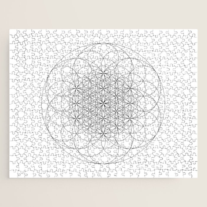Flower of life sacred geometry Jigsaw Puzzle Gallery Image 1