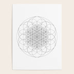 Flower of life sacred geometry Poster Gallery Image 4
