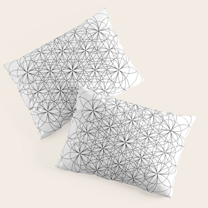 Flower of life sacred geometry Pillow Sham Gallery Image 3