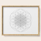 Flower of life sacred geometry Serving Tray Gallery Image 1