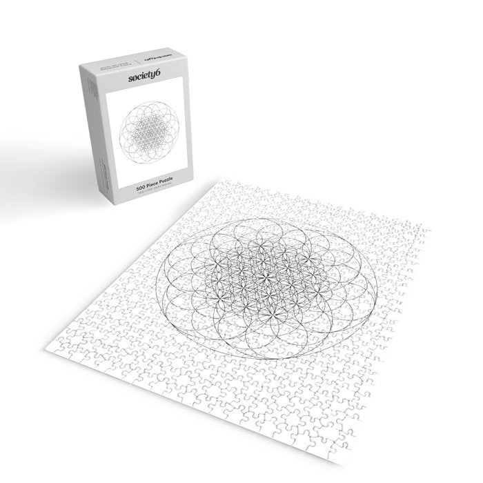 Flower of life sacred geometry Jigsaw Puzzle Gallery Image 2