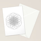 Flower of life sacred geometry Stationery Card Gallery Image 2