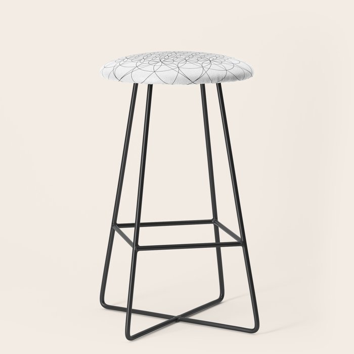 Flower of life sacred geometry Stool Gallery Image 1