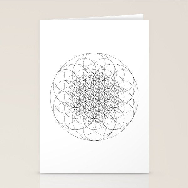 Flower of life sacred geometry Stationery Card Gallery Image 2