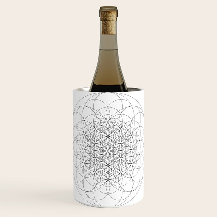 Flower of life sacred geometry Wine Chiller Gallery Image 1