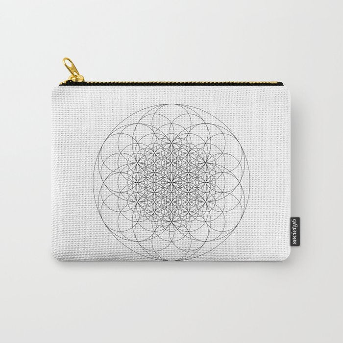 Flower of life sacred geometry Carry All Pouch Gallery Image 1