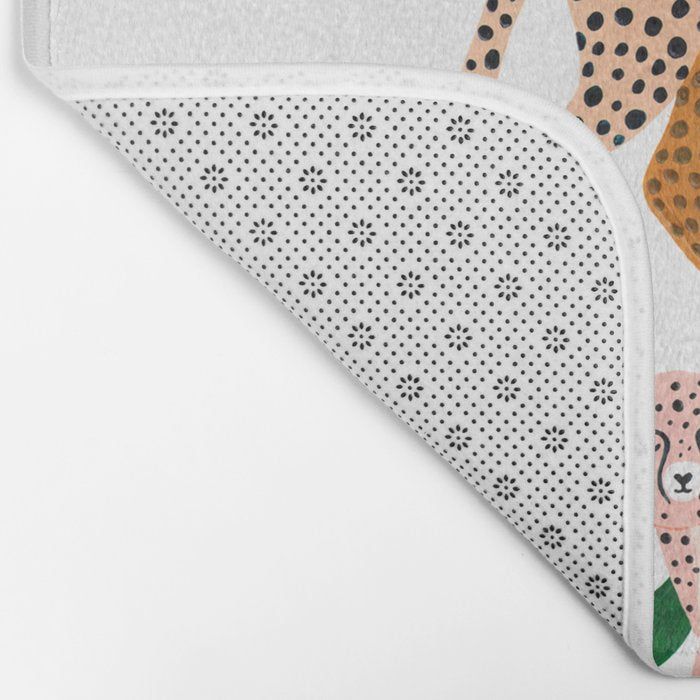 Jungle Cheetah Family Bath Mat Gallery Image 2