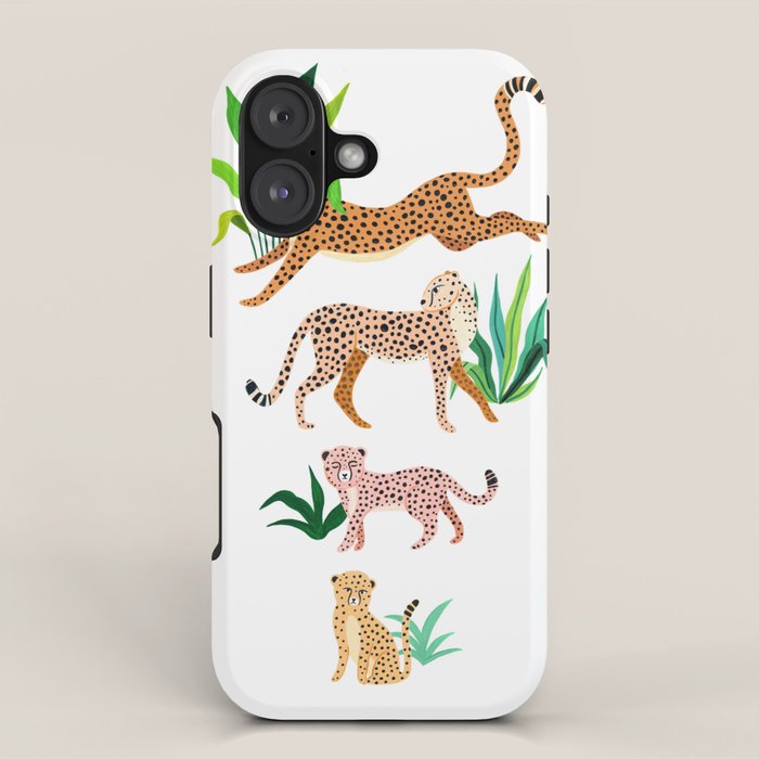 Jungle Cheetah Family iPhone Case Gallery Image 1