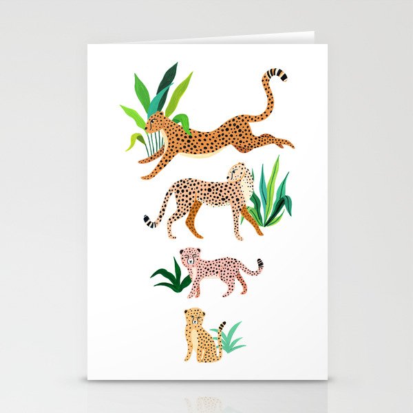 Jungle Cheetah Family Stationery Card Gallery Image 2