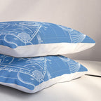Train Locomotive Patent - Steam Train Art - Blueprint Pillow Sham Gallery Image 3