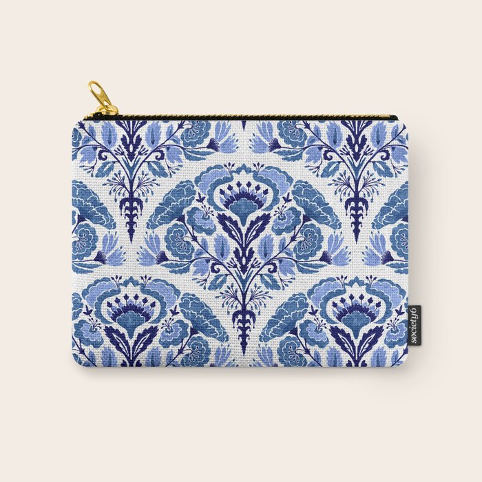 Chinoiserie Damask Porcelain Pattern Carry All Pouch Gallery Image 1