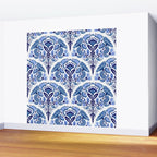Chinoiserie Damask Porcelain Pattern Wall Mural Gallery Image 2