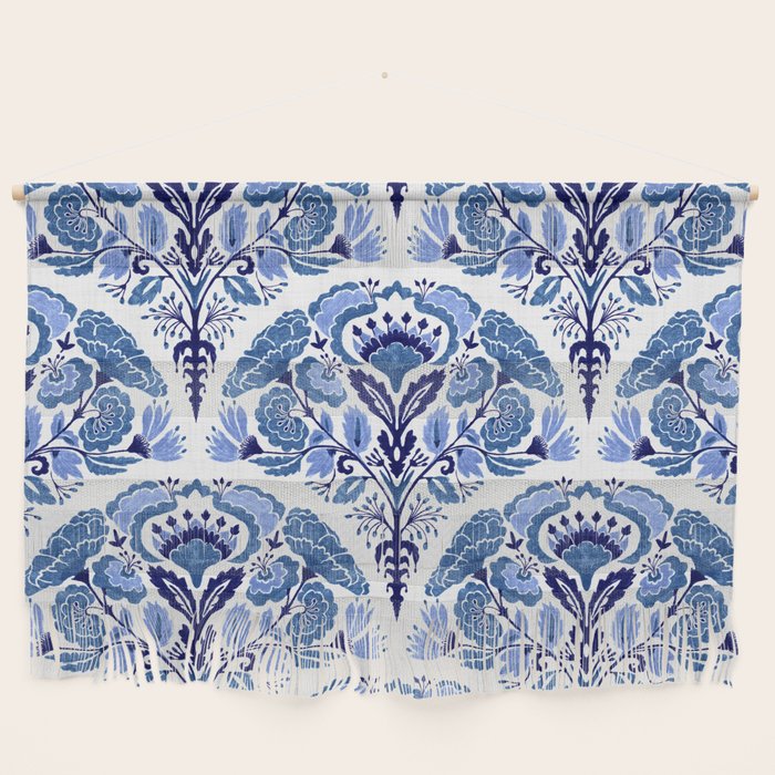 Chinoiserie Damask Porcelain Pattern Wall Hanging Gallery Image 1