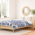 Chinoiserie Damask Porcelain Pattern Duvet Cover Gallery Image 2