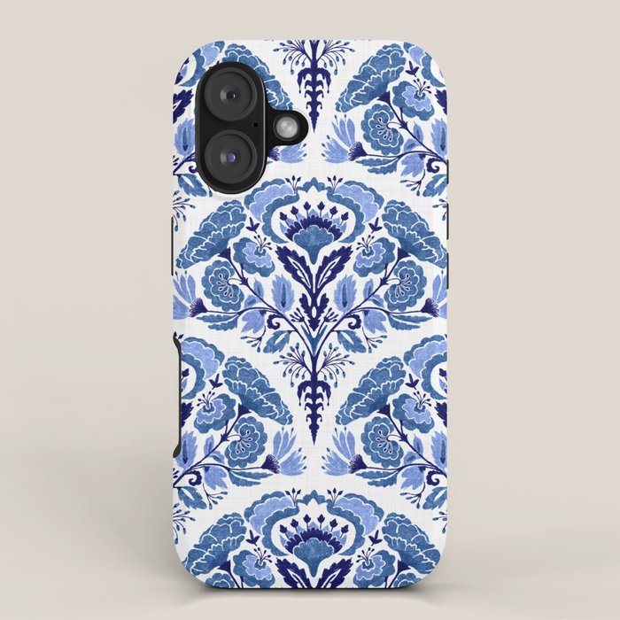 Chinoiserie Damask Porcelain Pattern iPhone Case Gallery Image 1