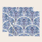 Chinoiserie Damask Porcelain Pattern Placemat Gallery Image 1