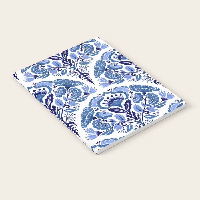 Chinoiserie Damask Porcelain Pattern Notebook Gallery Image 2