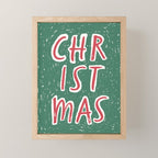 Green Christmas  Mini Art Print Gallery Image 1