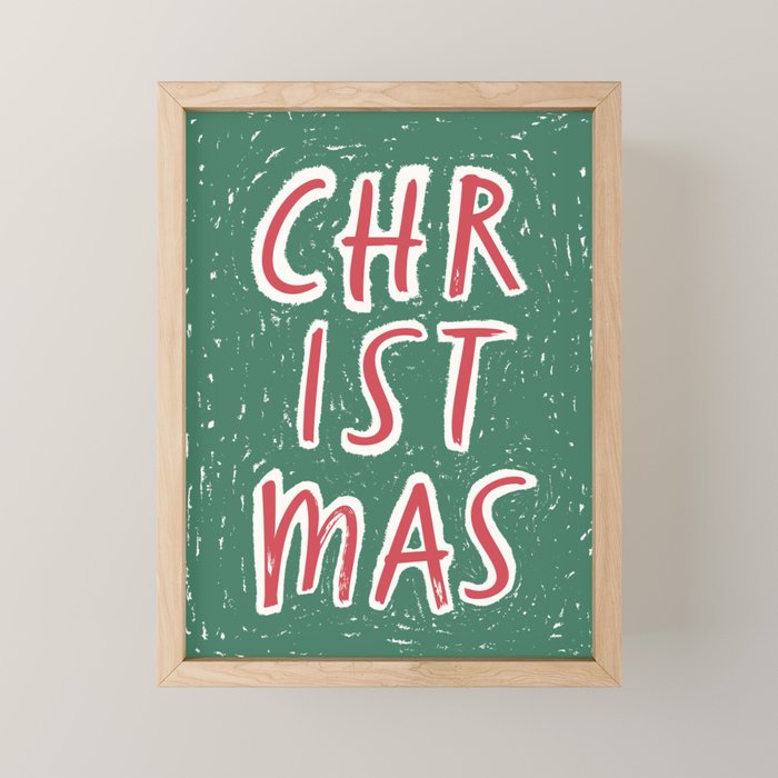 Green Christmas  Mini Art Print Gallery Image 1