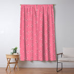 Pressed Posies - Retro Pink Window Curtain Gallery Image 5