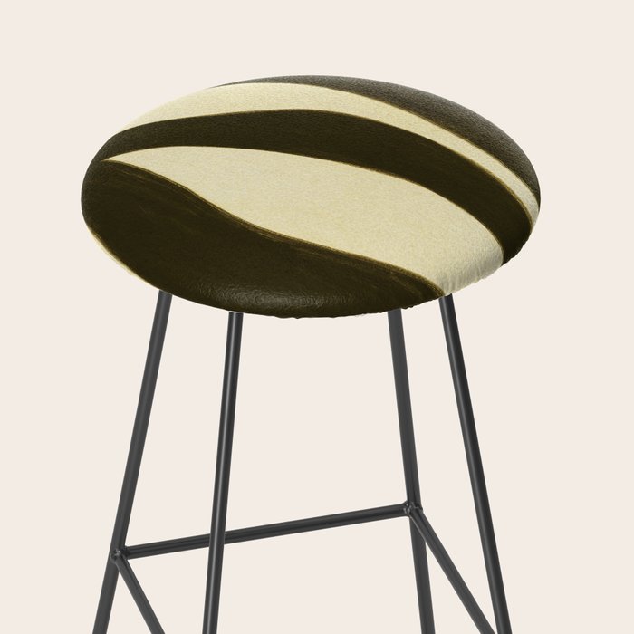 Abstract botanical Leaf Stool Gallery Image 2