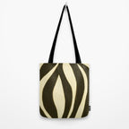 Abstract botanical Leaf Tote Bag Gallery Image 2