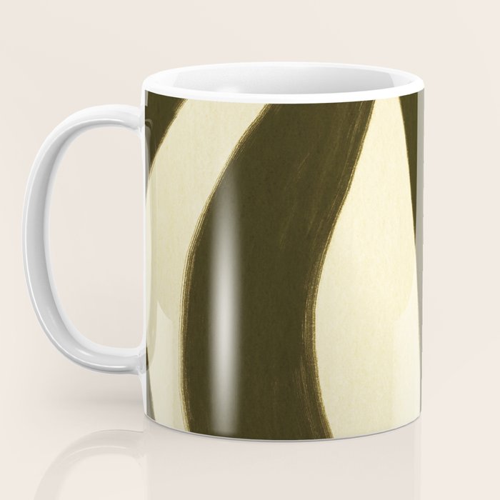 Abstract botanical Leaf Coffee Mug Gallery Image 3