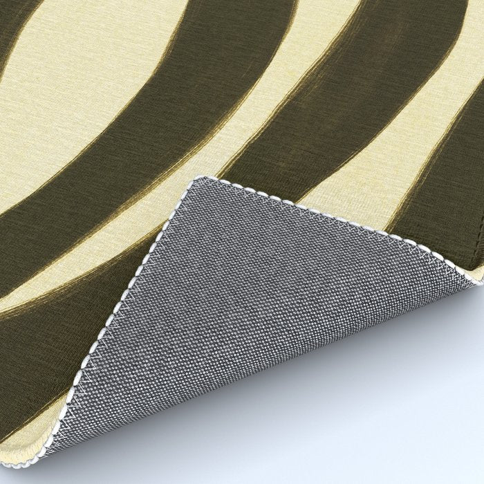 Abstract botanical Leaf Rug Gallery Image 4