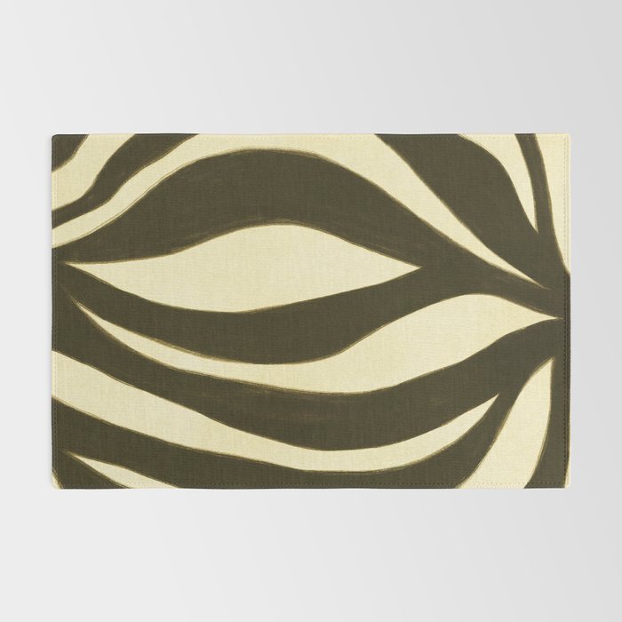 Abstract botanical Leaf Rug Gallery Image 2